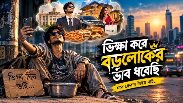ভিক্ষা করে বড়লোকের ভাব ধরেছি